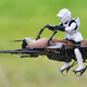 Illustration for article titled A Star Wars Speeder Bike Quadcopter Looks Perfect Racing Through Forests